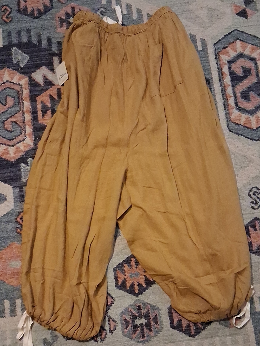 NWT Free People Lulu Harem Pants Mustard XS - Picture 4 of 7